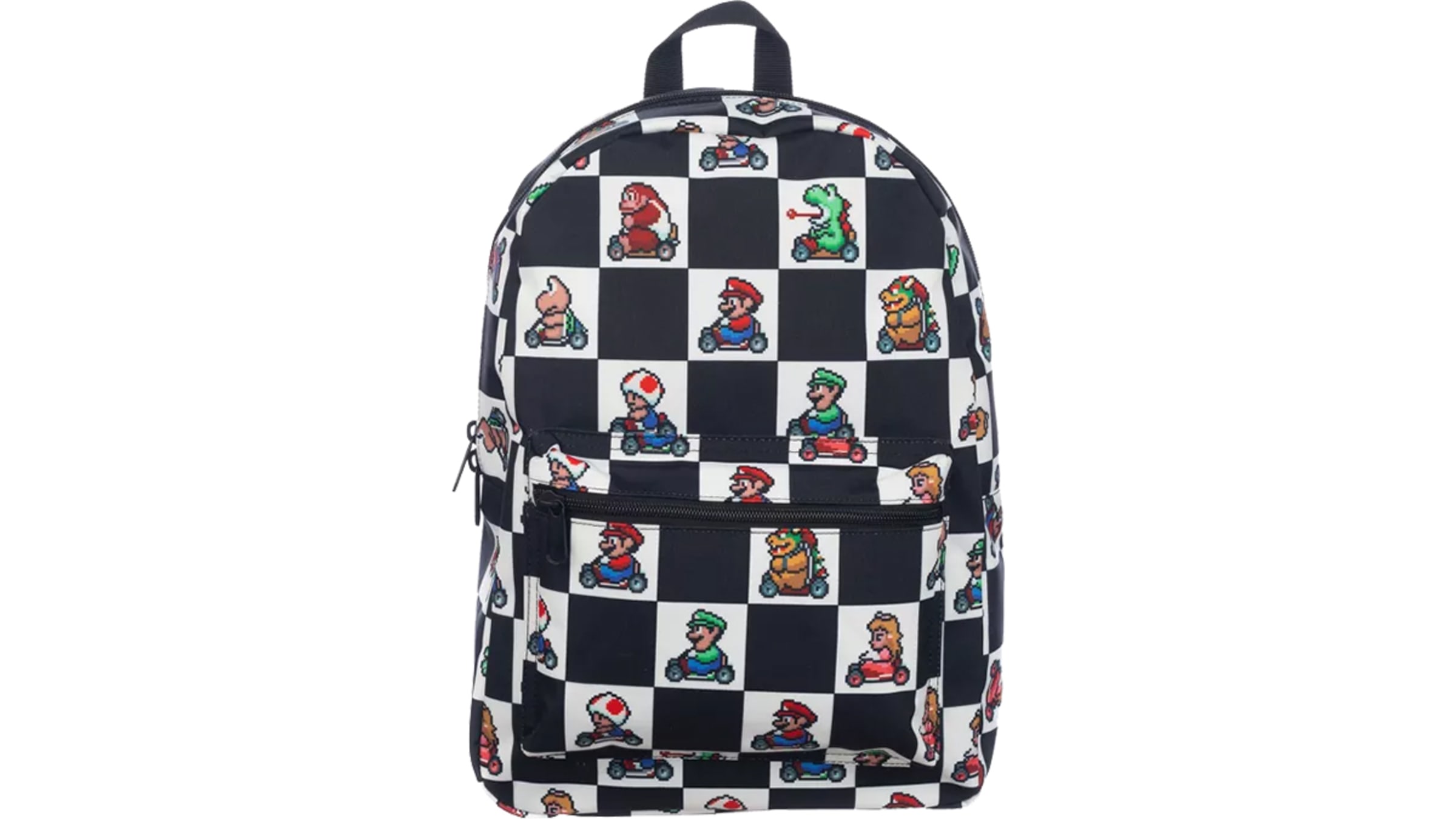 Super Mario Kart Checker Sublimated Backpack Nintendo Official Site for Canada